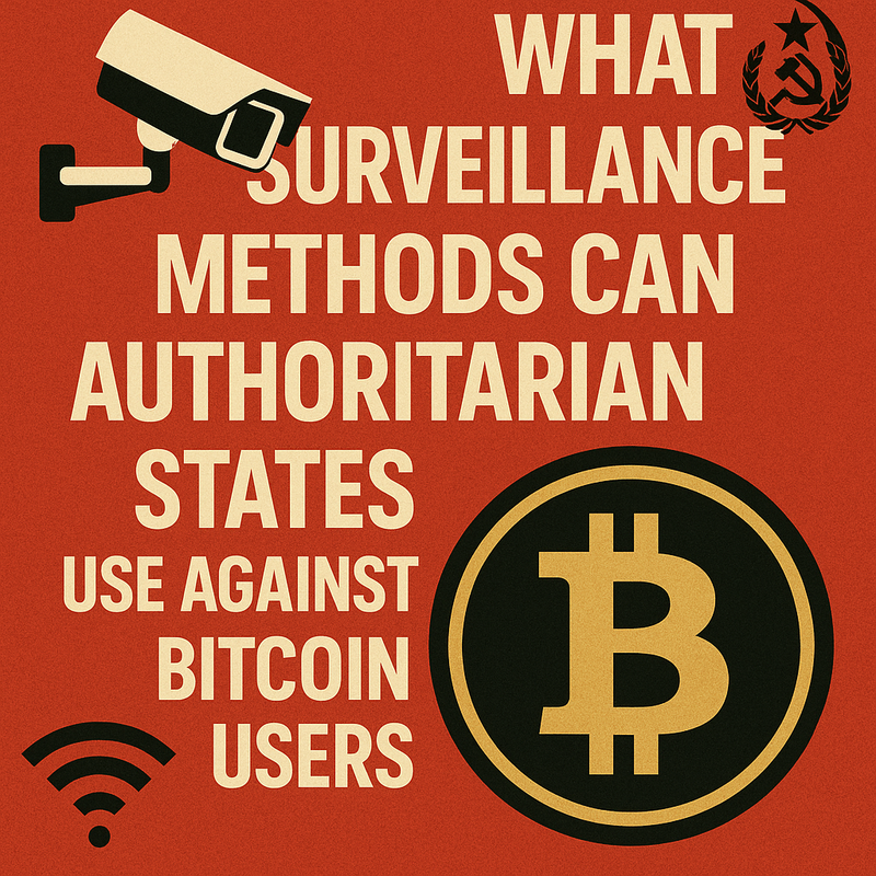 What surveillance methods can authoritarian states use against Bitcoin users
