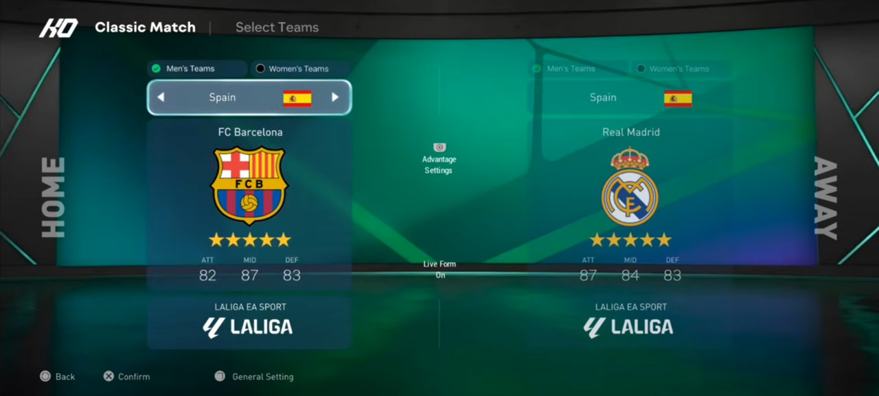 FIFA 16 MOD FC 27 menu design