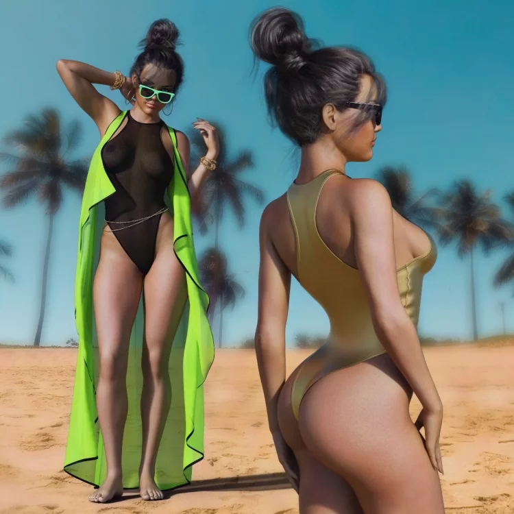 Lucia One-Piece and Coverup for G8/8.1 Females