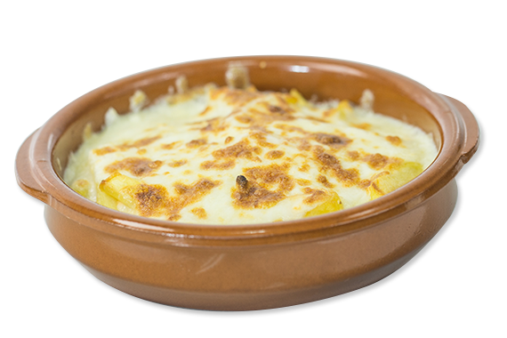 Patatas Gratinadas Con Falafel