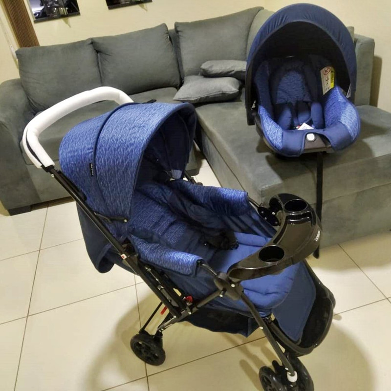 Travel System Reverse, Cosco, Azul Rajado