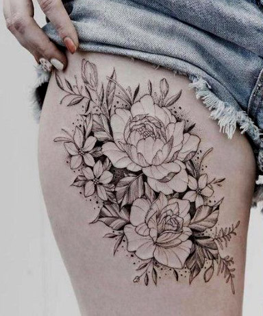 Black-and-white-flower-tattoo 512235 (19)