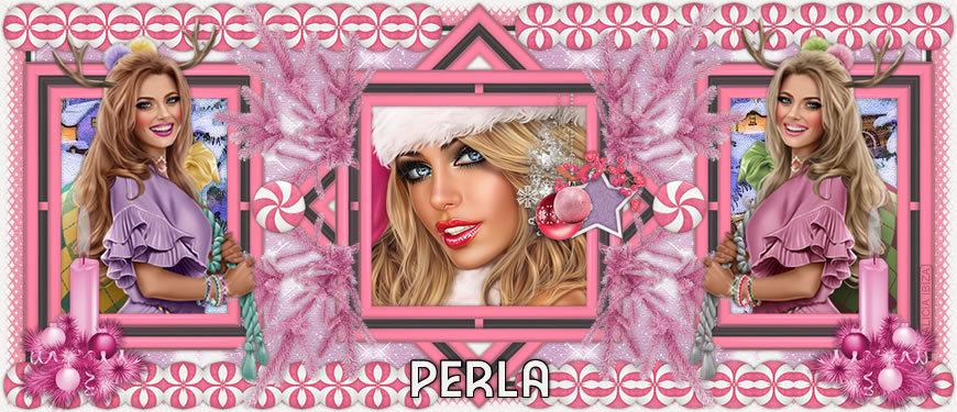Pink Christmas perla