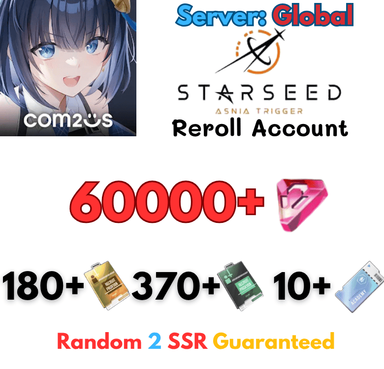 [Asia] STARSEED: Asnia Trigger reroll starter account 