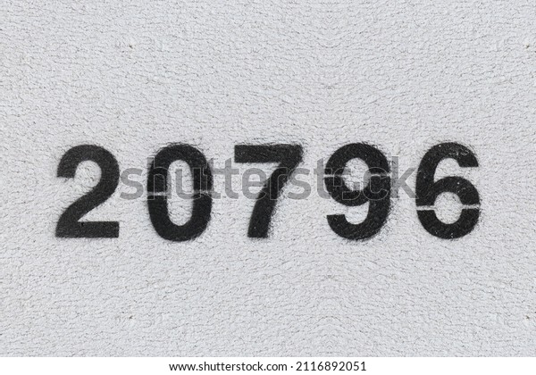 black number 20796 on white 600w 2116892051