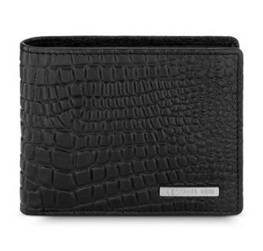 CERRUTI 1881 CROCO PRINT MAN WALLET CEPU05252M-BLK