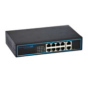 Switch Poe SAT 8 Puertos Ethernet Poe 10100Mbps 120W