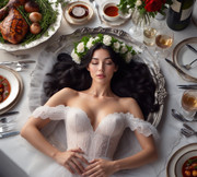 Garden wedding Black hear dream to be eaten 0 11