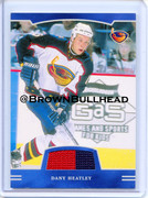 2002-03 BAP First Edition Jerseys #FE-024 [Dany Heatley] [Atlanta Thrashers] [~100] [swatch=purple b