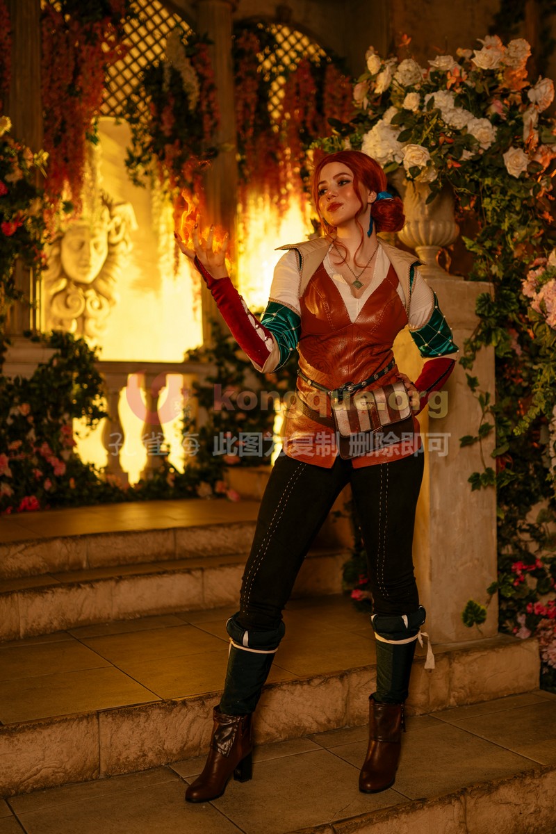 Alina Becker 特莉丝 Triss Merigold Cosplay 巫师系列高清写真【37P-150M】插图5