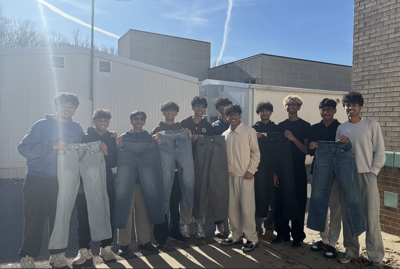 Two Jeans members host a fast fashion awareness meetup, collecting jeans from local students to promote recycling and sustainability.