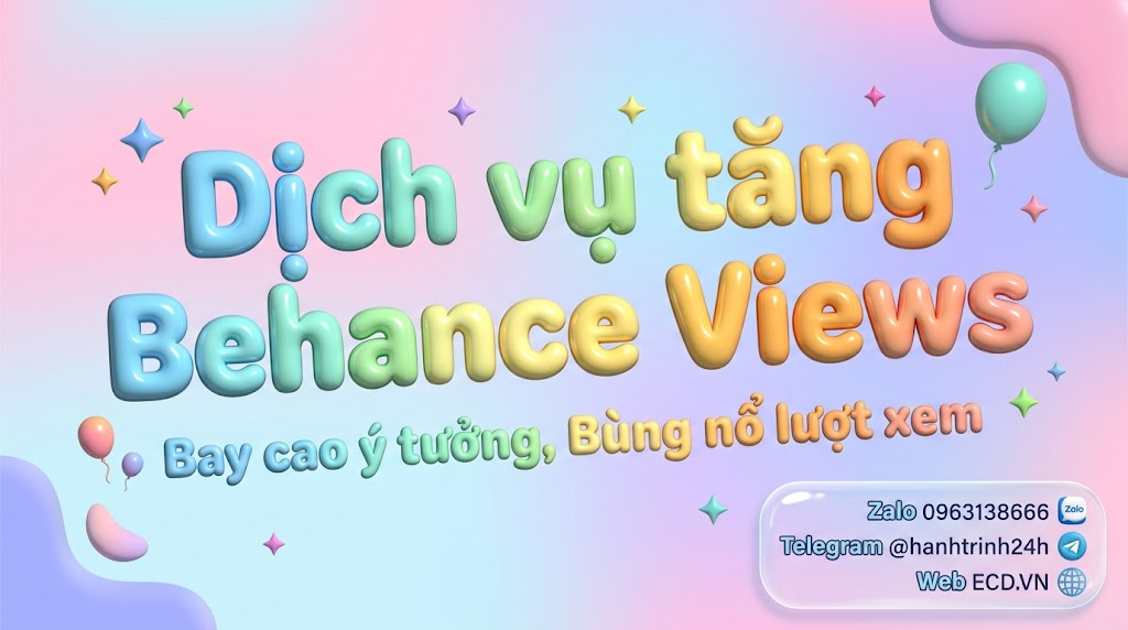 tăng behance views chất lượng portfolio behance