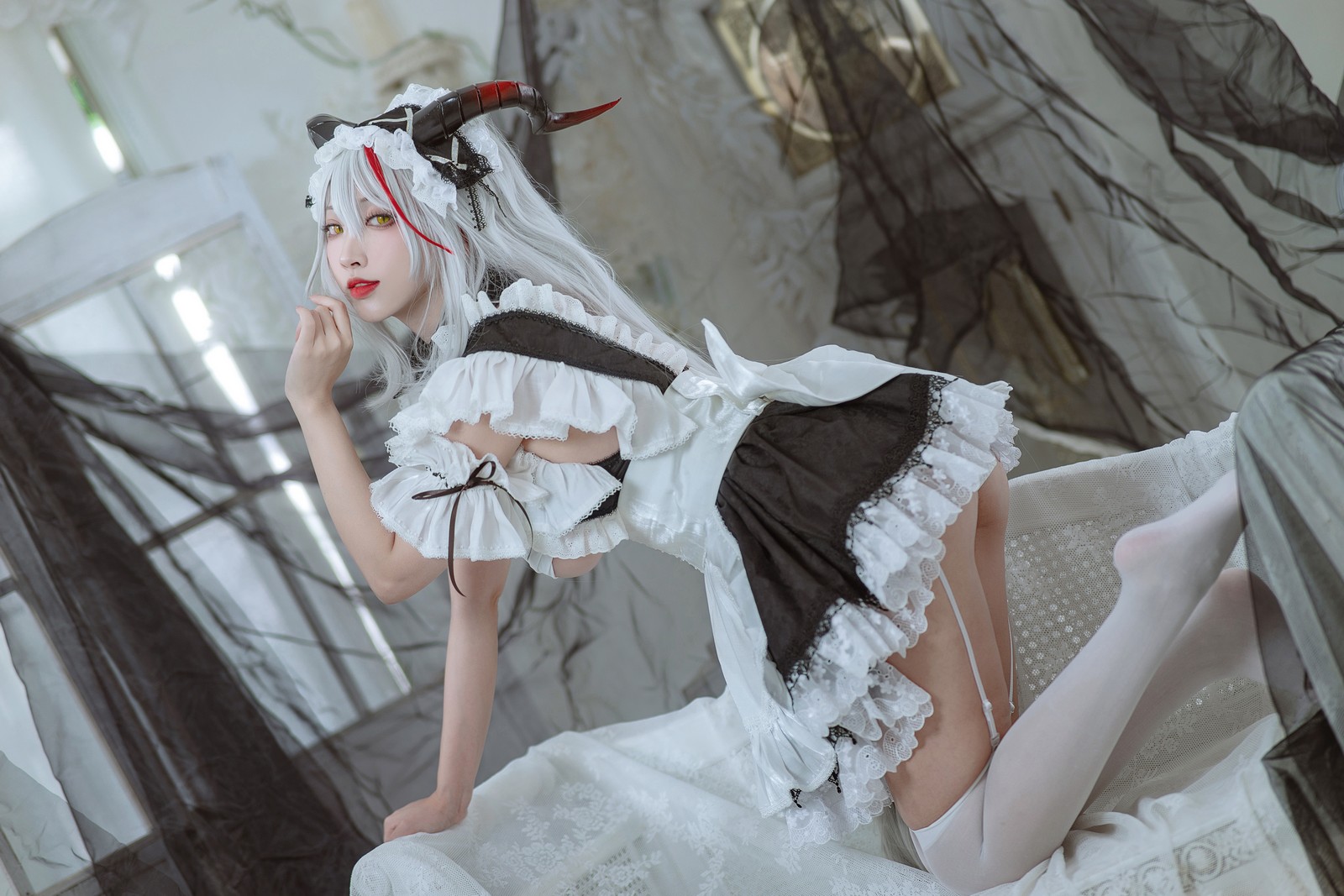 宮本桜 埃吉尔 女仆 Cosplay 写真合集｜碧蓝航线女仆主题（29P｜314MB）插图5