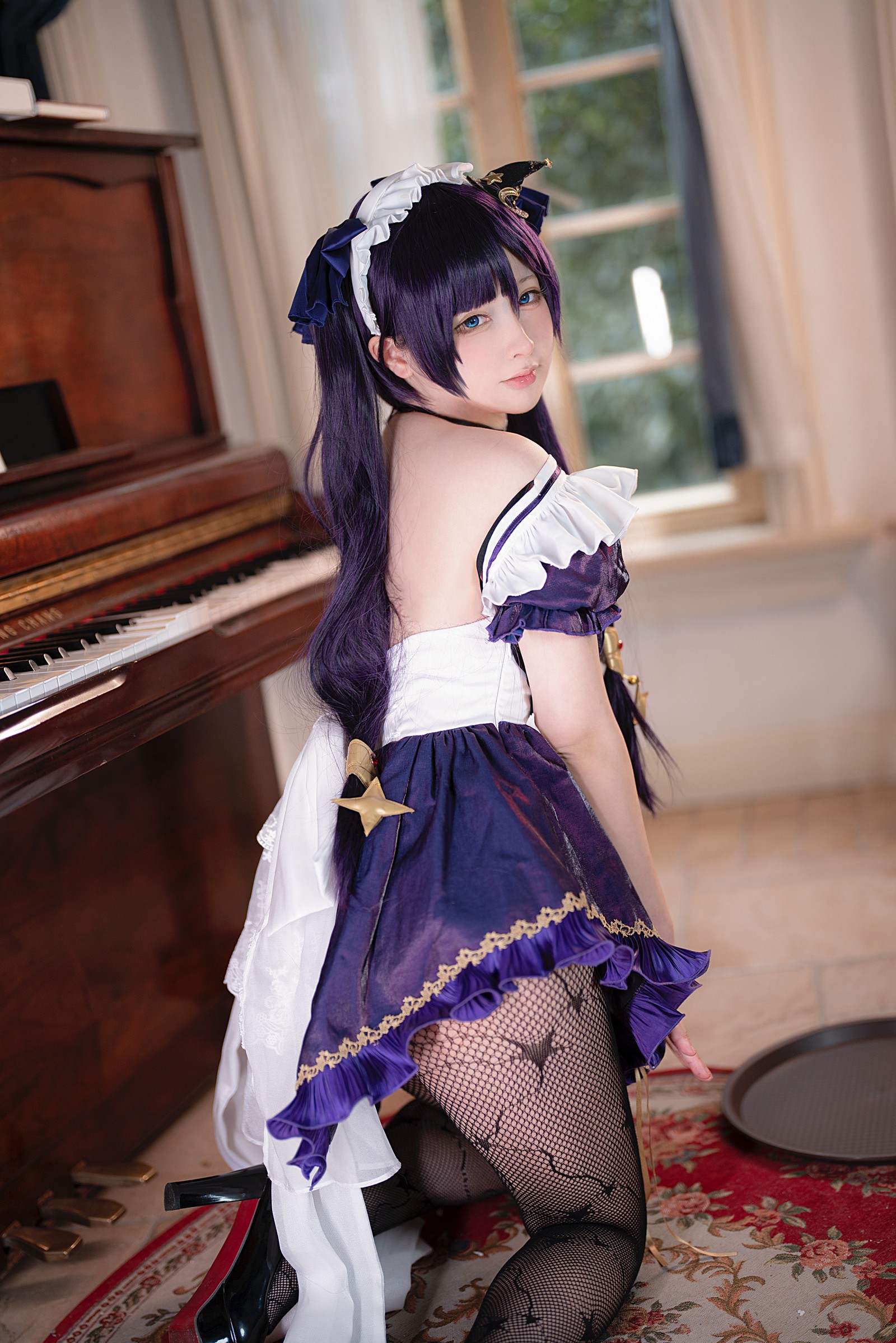 樱梨梨 莫娜 女仆 Cosplay 写真集｜原神角色高清图集（34P｜135MB）插图9