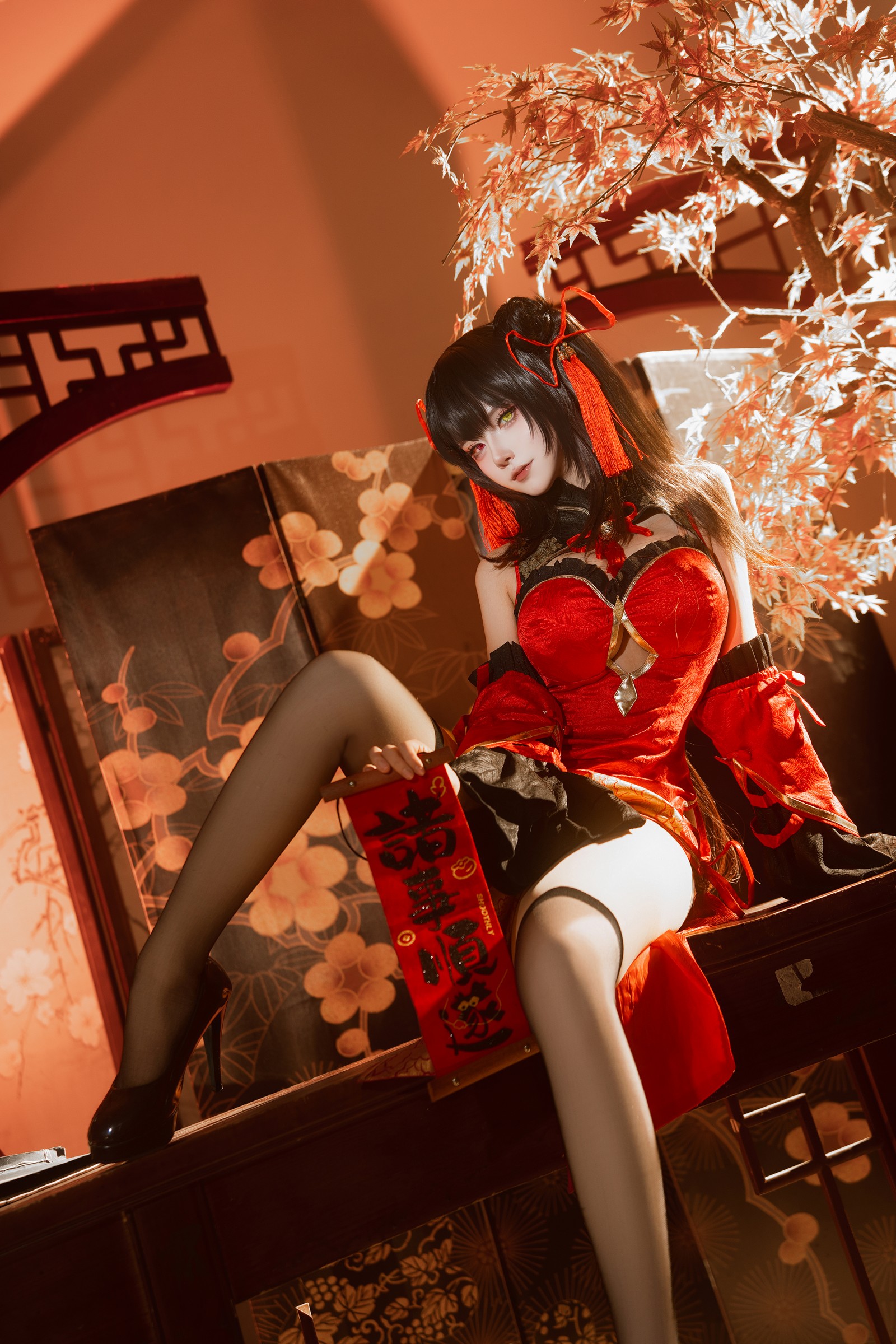 Seya-狮砸 – 25年01月限定 狂三旗袍 Cos 高清写真 1（12P-142.2MB）插图