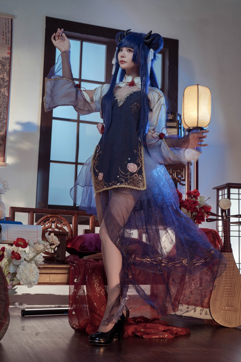 艾西Aiwest 伊吹新年旗袍Cosplay写真图集 新年主题高清图集 35P (396.8M)插图7
