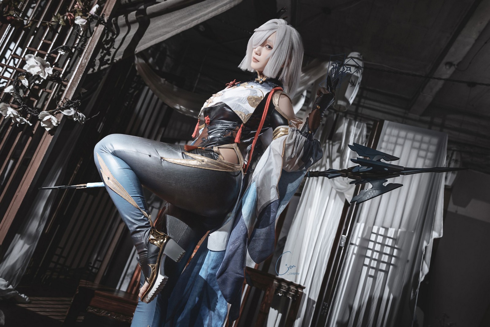 Cien恩恩 原神 申鹤 Cosplay 写真合集｜角色还原高清大图（31P｜89MB）插图2